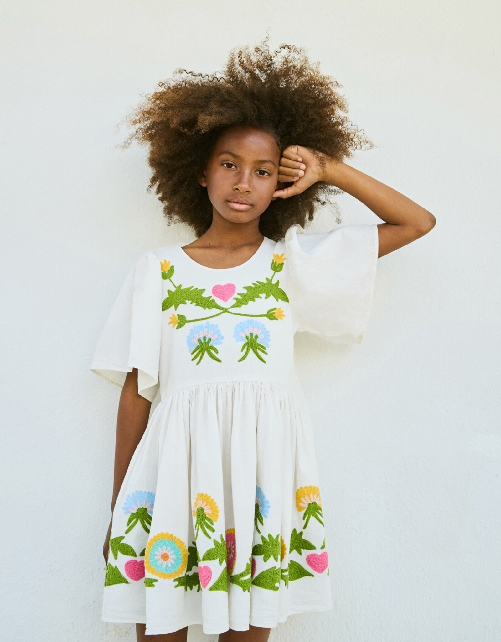 MOLO MOLO Carlin dress dandelion border