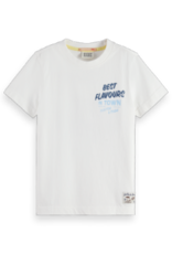 SCOTCH & SODA SCOTCH & SODA Regular fit t-shirt with front white