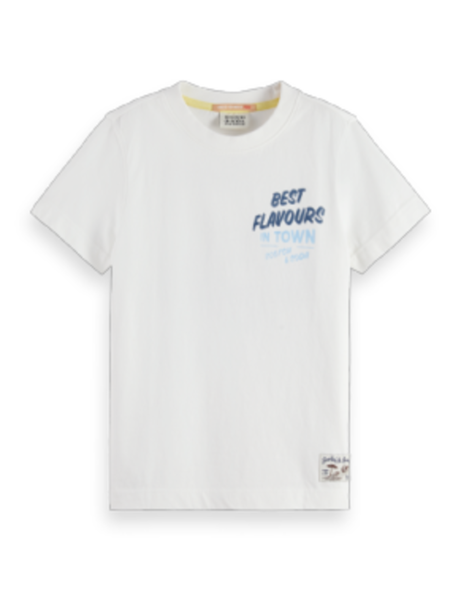 SCOTCH & SODA SCOTCH & SODA Regular fit t-shirt with front white