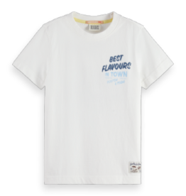 SCOTCH & SODA SCOTCH & SODA Regular fit t-shirt with front white