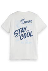 SCOTCH & SODA SCOTCH & SODA Regular fit t-shirt with front white