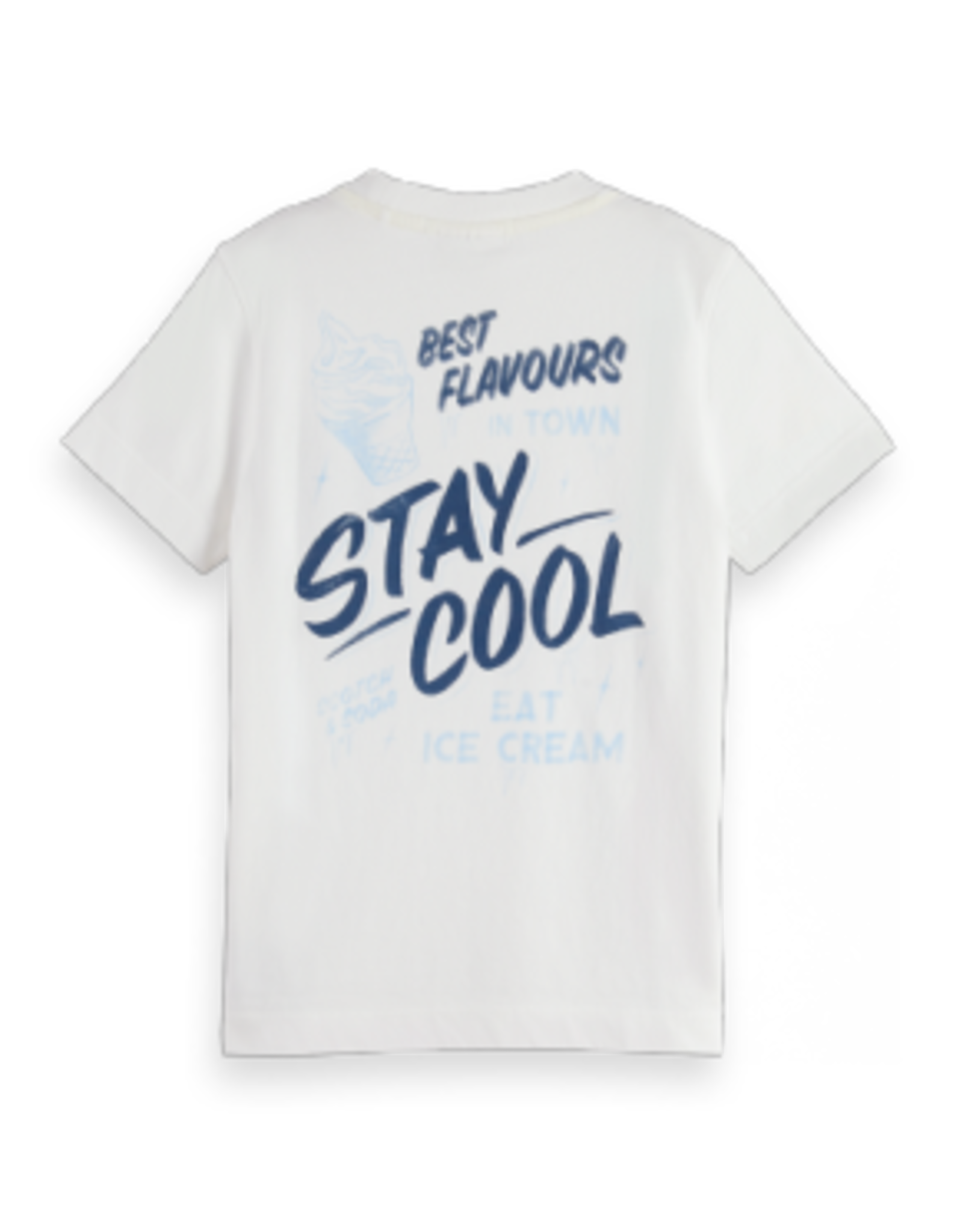 SCOTCH & SODA SCOTCH & SODA Regular fit t-shirt with front white