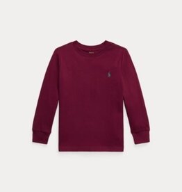 RALPH LAUREN RALPH LAUREN T-shirt l/m bordeaux
