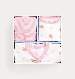 RALPH LAUREN RALPH LAUREN Geschenkdoos 3 stuks wit/roze