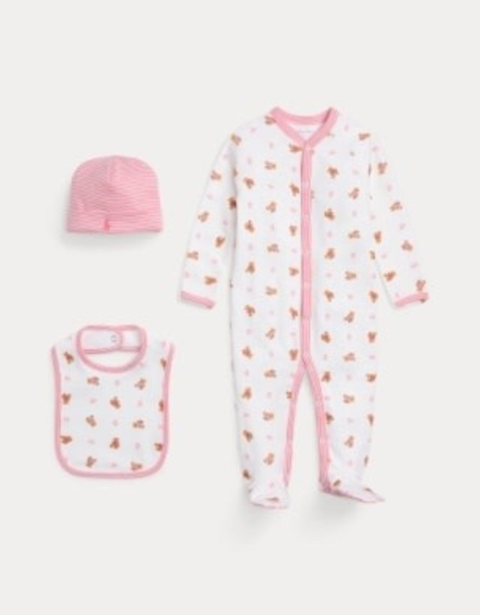 RALPH LAUREN RALPH LAUREN Geschenkdoos 3 stuks wit/roze