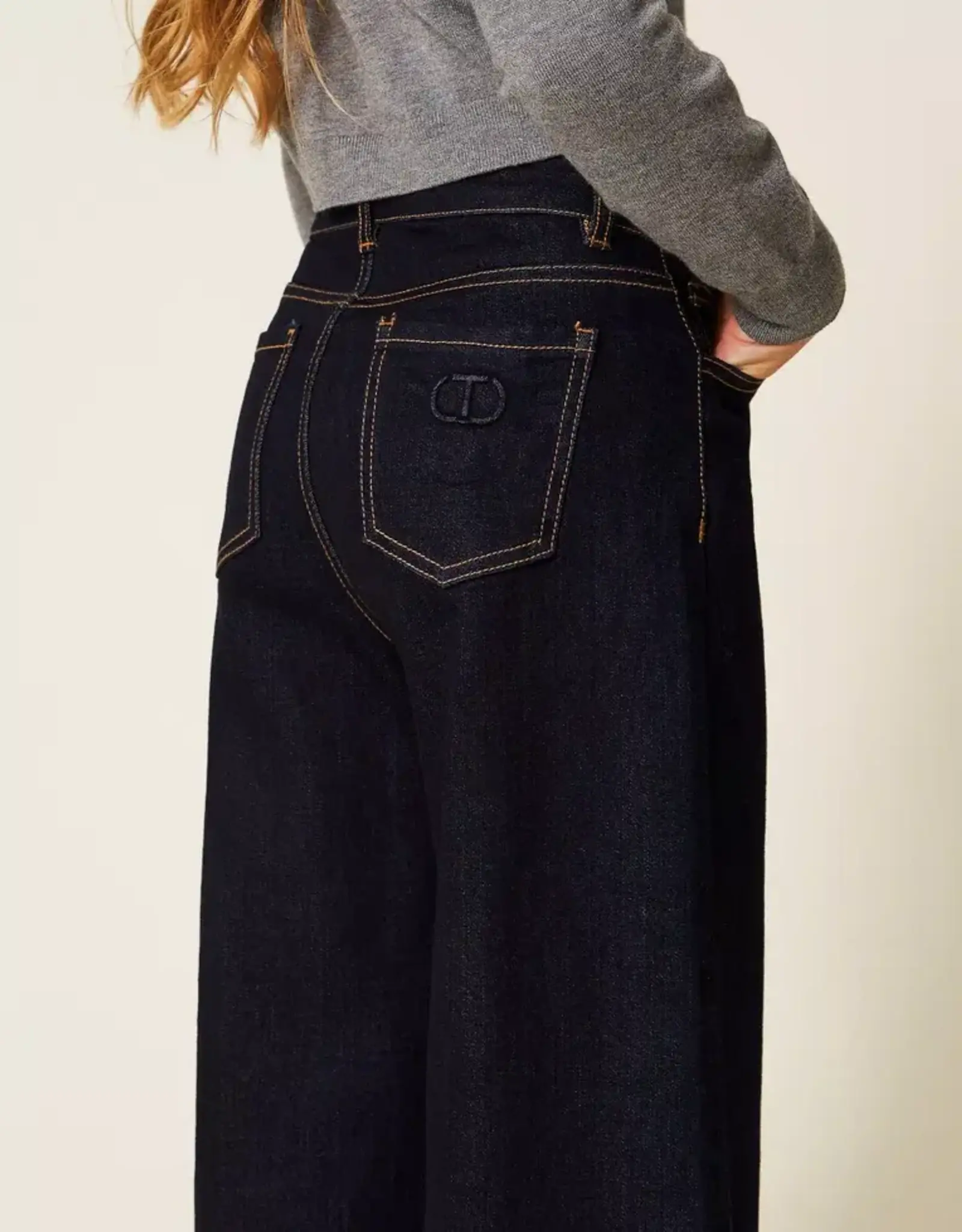 TWIN SET TWIN SET Woven trousers denim