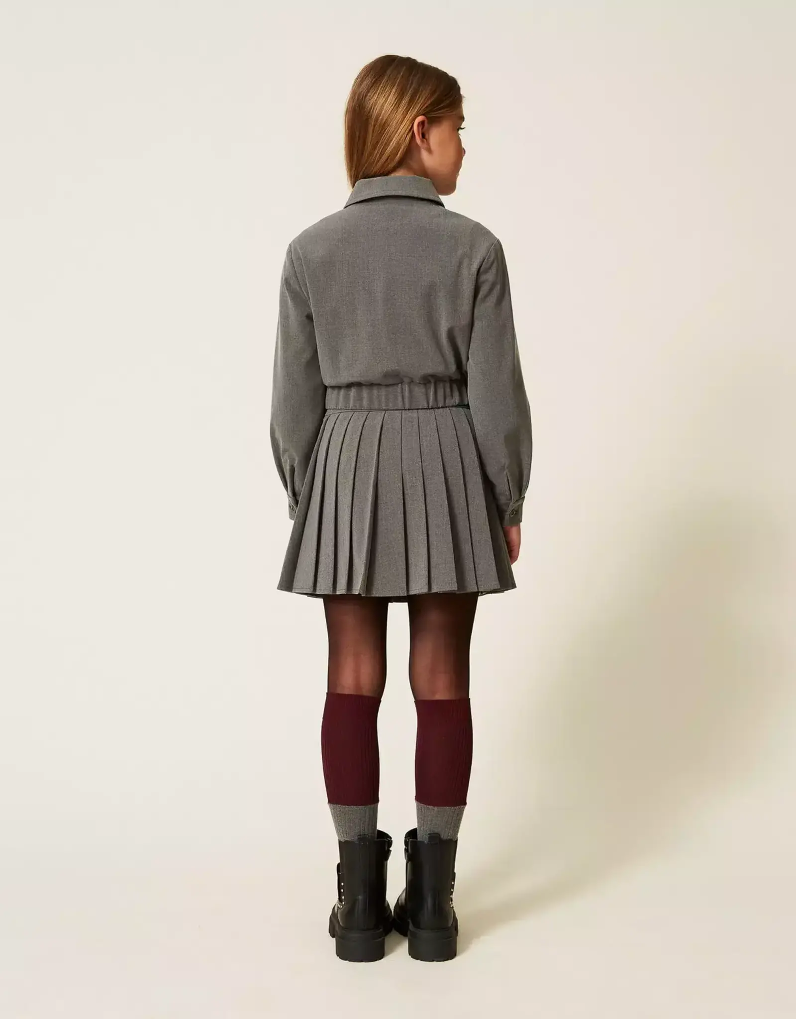 TWIN SET TWIN SET Woven jacket grey melange