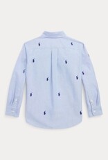 RALPH LAUREN RALPH LAUREN Hemd lichtblauw met paardjes