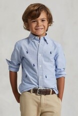 RALPH LAUREN RALPH LAUREN Hemd lichtblauw met paardjes