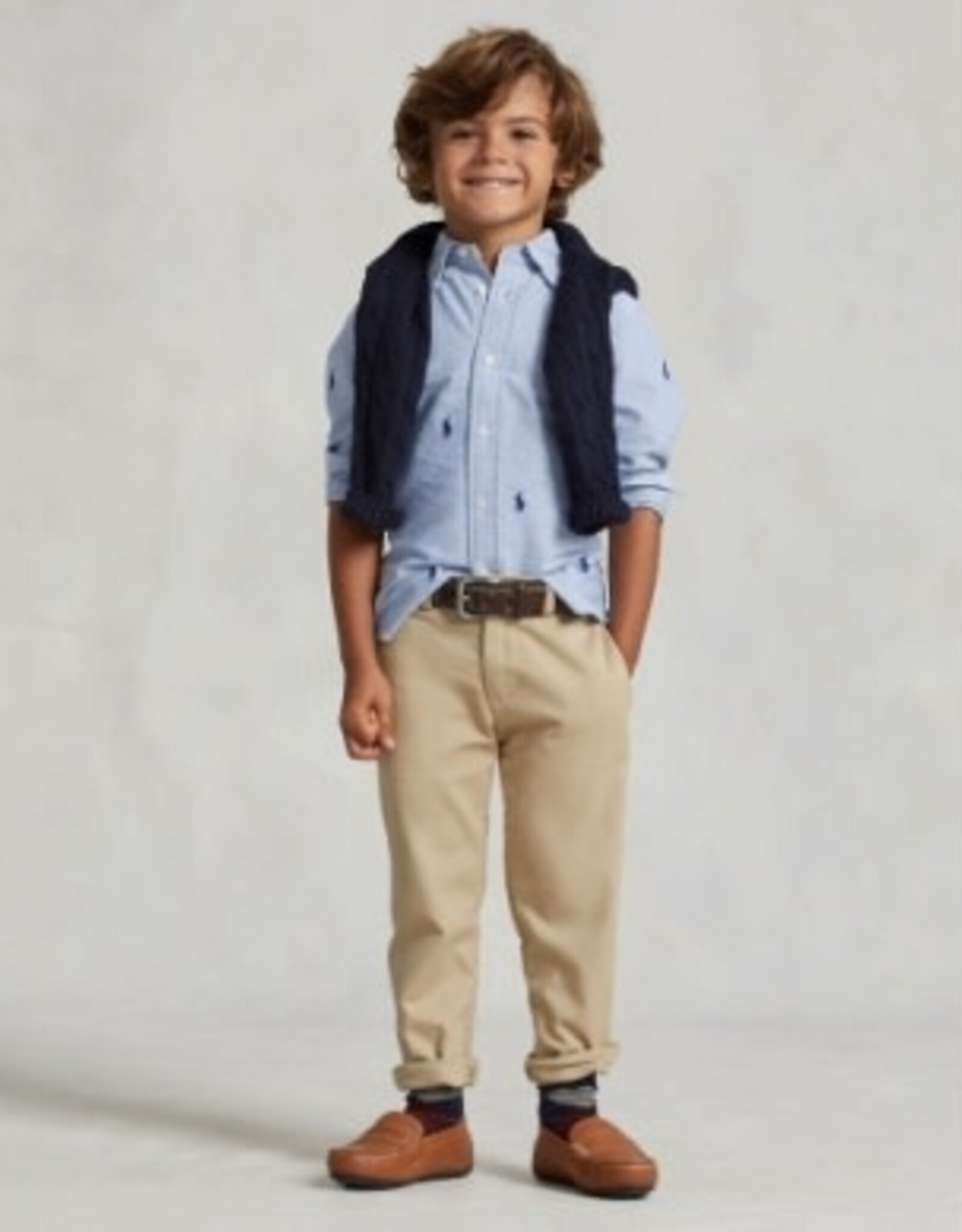 RALPH LAUREN RALPH LAUREN Hemd lichtblauw met paardjes