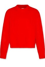 AMERICAN OUTFITTERS Ao76 Carla c-neck plain fluo red