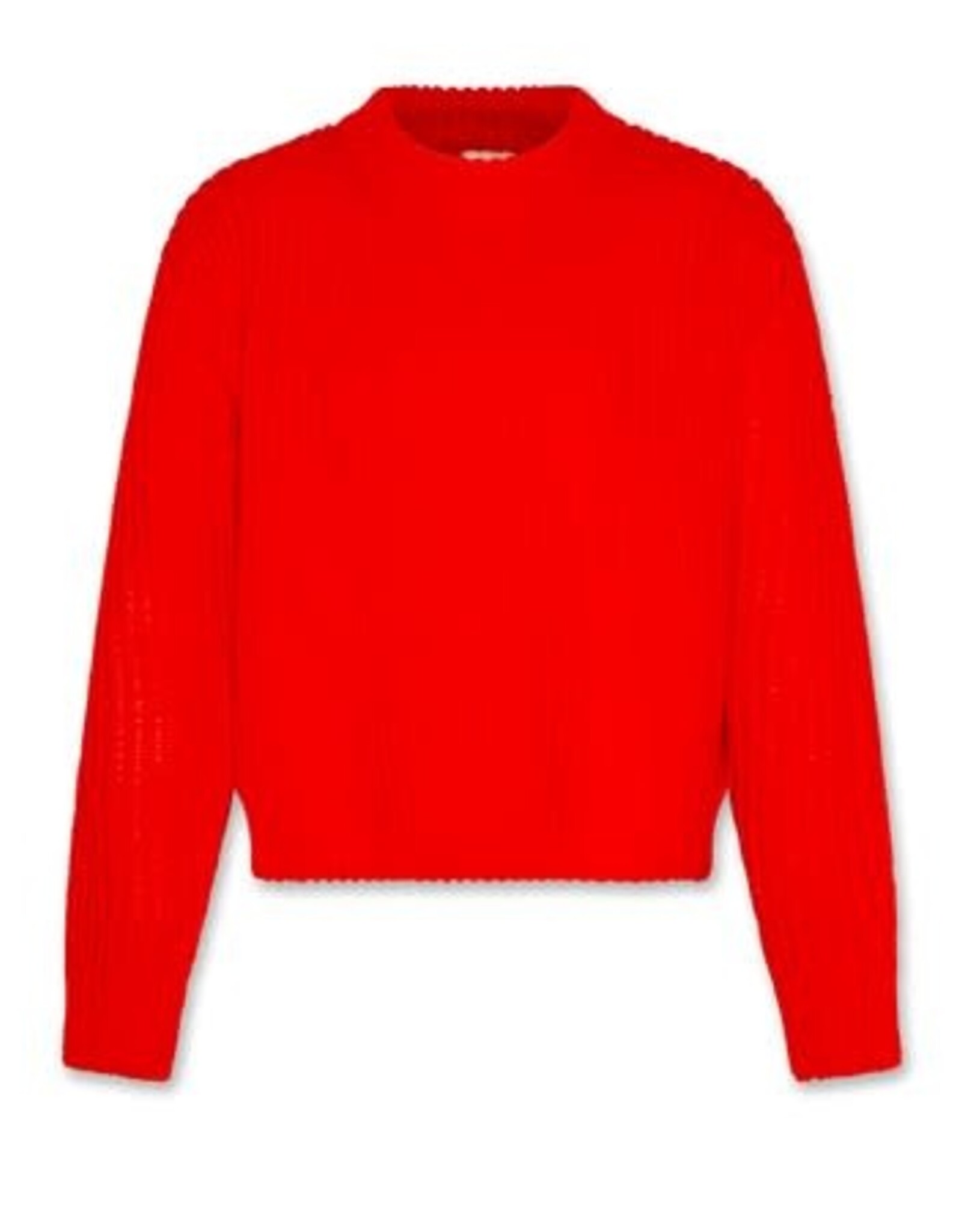 AMERICAN OUTFITTERS Ao76 Carla c-neck plain fluo red