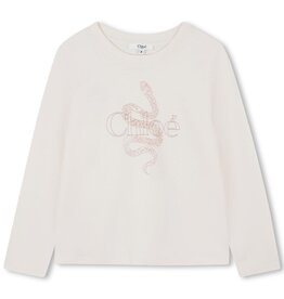 CHLOE CHLOE Tshirt lange mouw craie