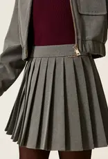 TWIN SET TWIN SET Woven skirt grey melange