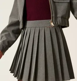 TWIN SET TWIN SET Woven skirt grey melange