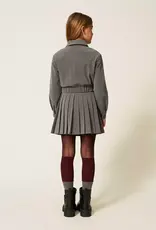 TWIN SET TWIN SET Woven skirt grey melange