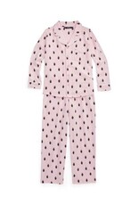 RALPH LAUREN RALPH LAUREN Pyjama flannel roze beertjes