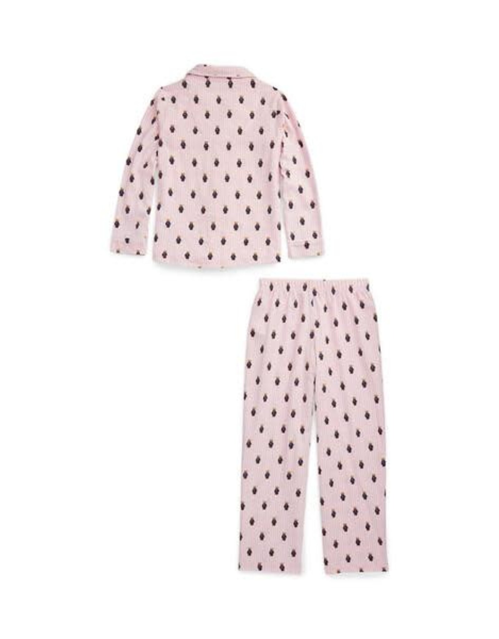 RALPH LAUREN RALPH LAUREN Pyjama flannel roze beertjes