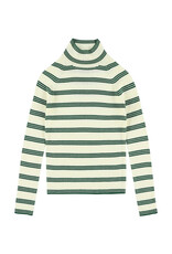MAAN MAAN Camel jumper green stripe