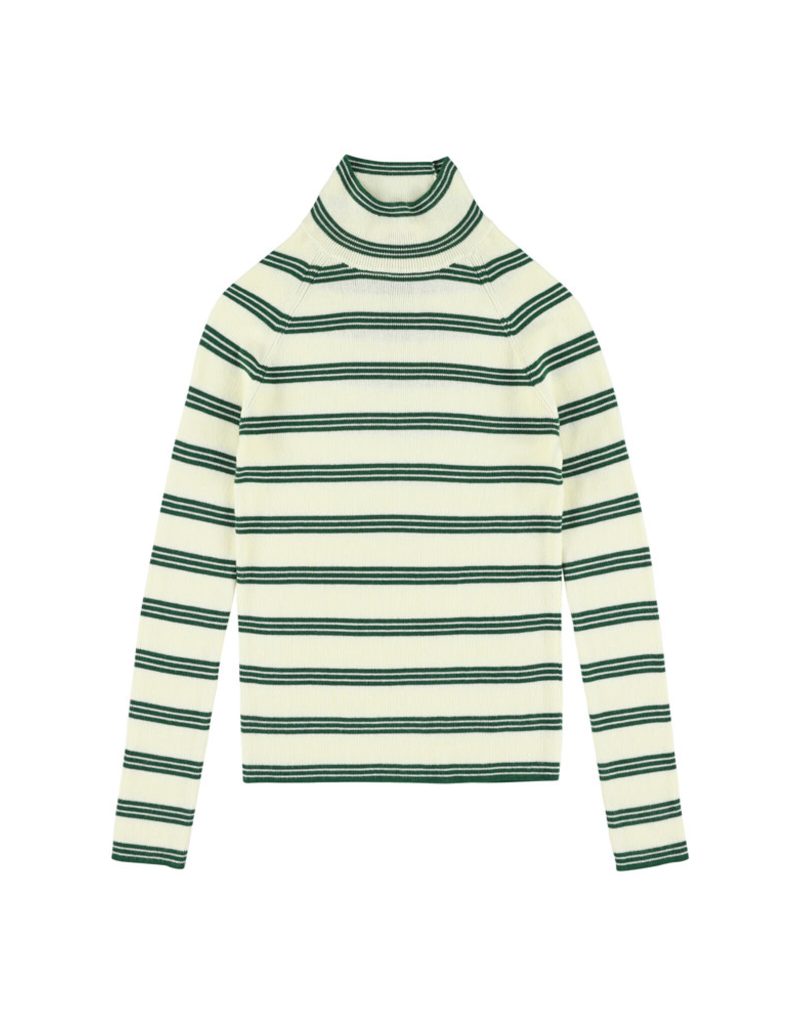 MAAN MAAN Camel jumper green stripe