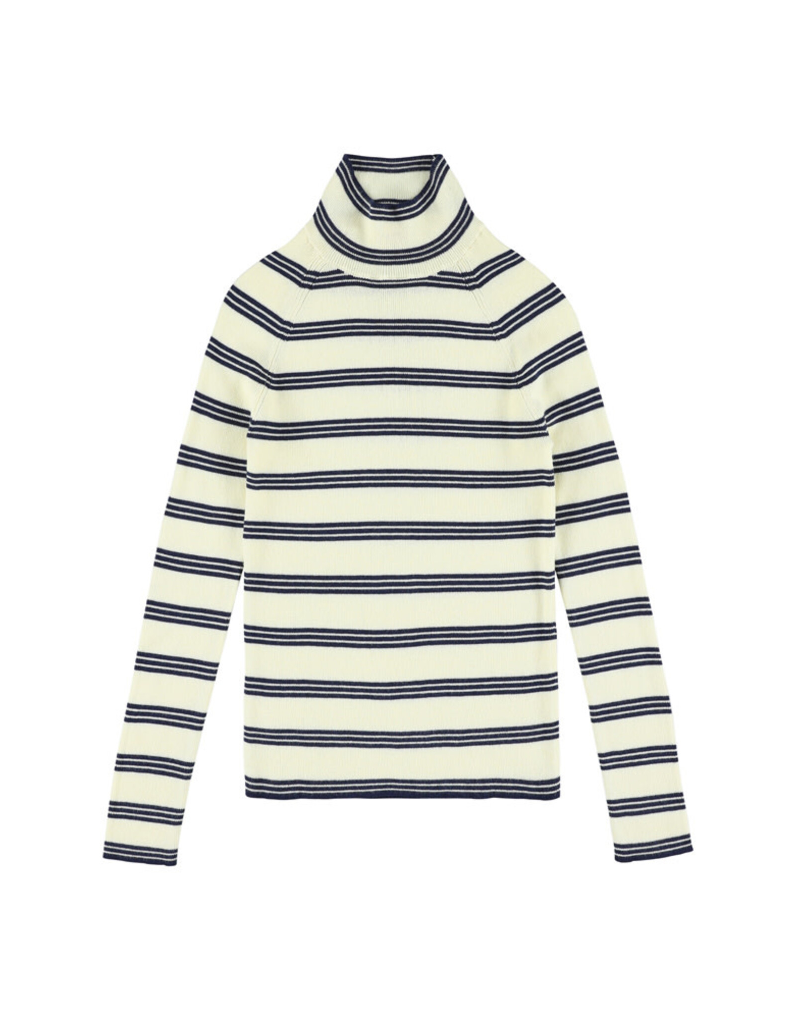 MAAN MAAN Camel jumper marine stripe