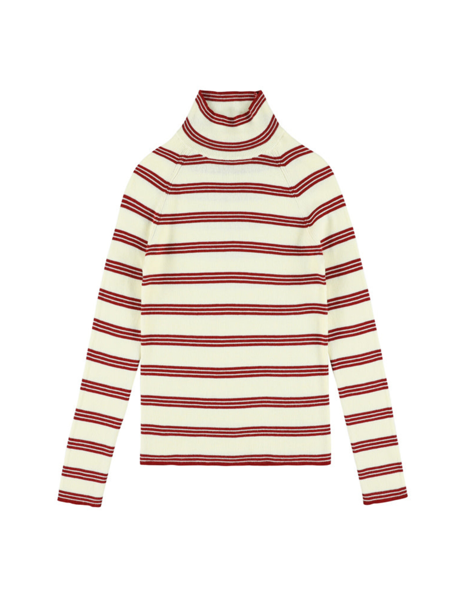 MAAN MAAN Camel jumper red stripe