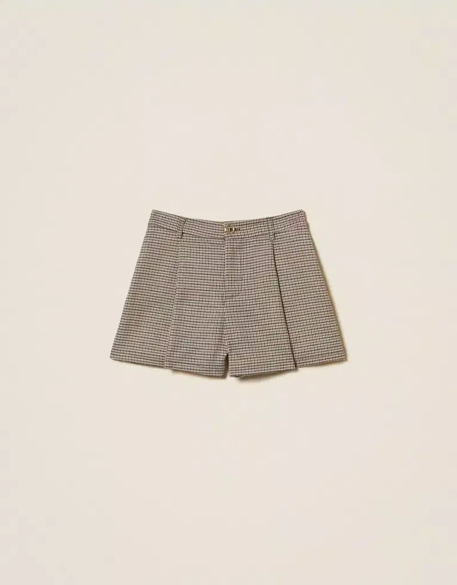 TWIN SET TWIN SET Woven short pied de poule