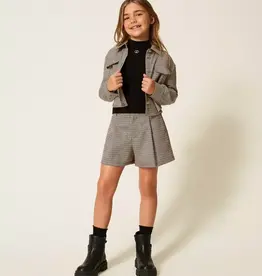 TWIN SET TWIN SET Woven short pied de poule