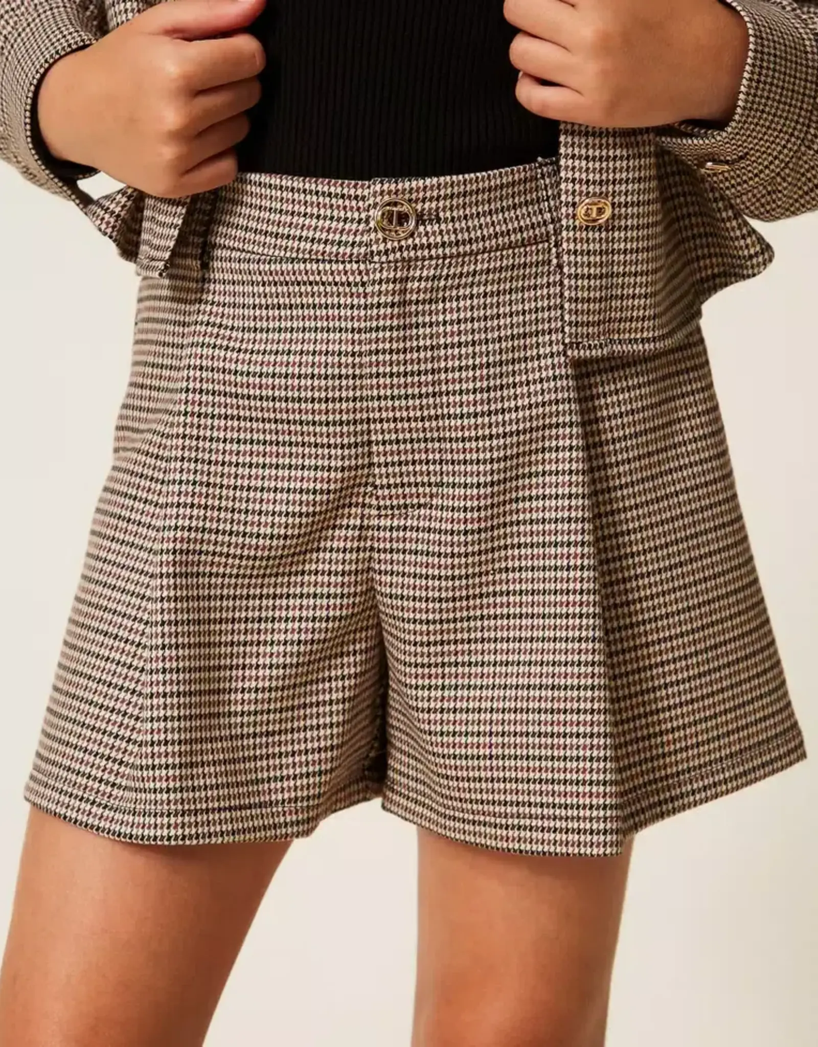 TWIN SET TWIN SET Woven short pied de poule