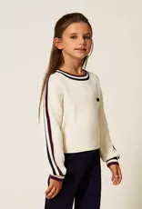 TWIN SET TWIN SET Ribbed jumper with two -tone stripes