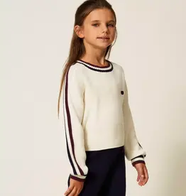 TWIN SET TWIN SET Ribbed jumper with two -tone stripes