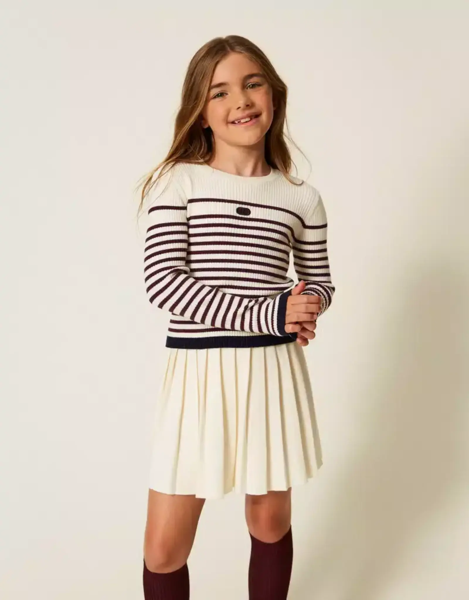 TWIN SET TWIN SET Striped turtleneck jumper
