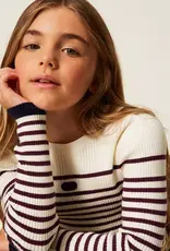 TWIN SET TWIN SET Striped turtleneck jumper