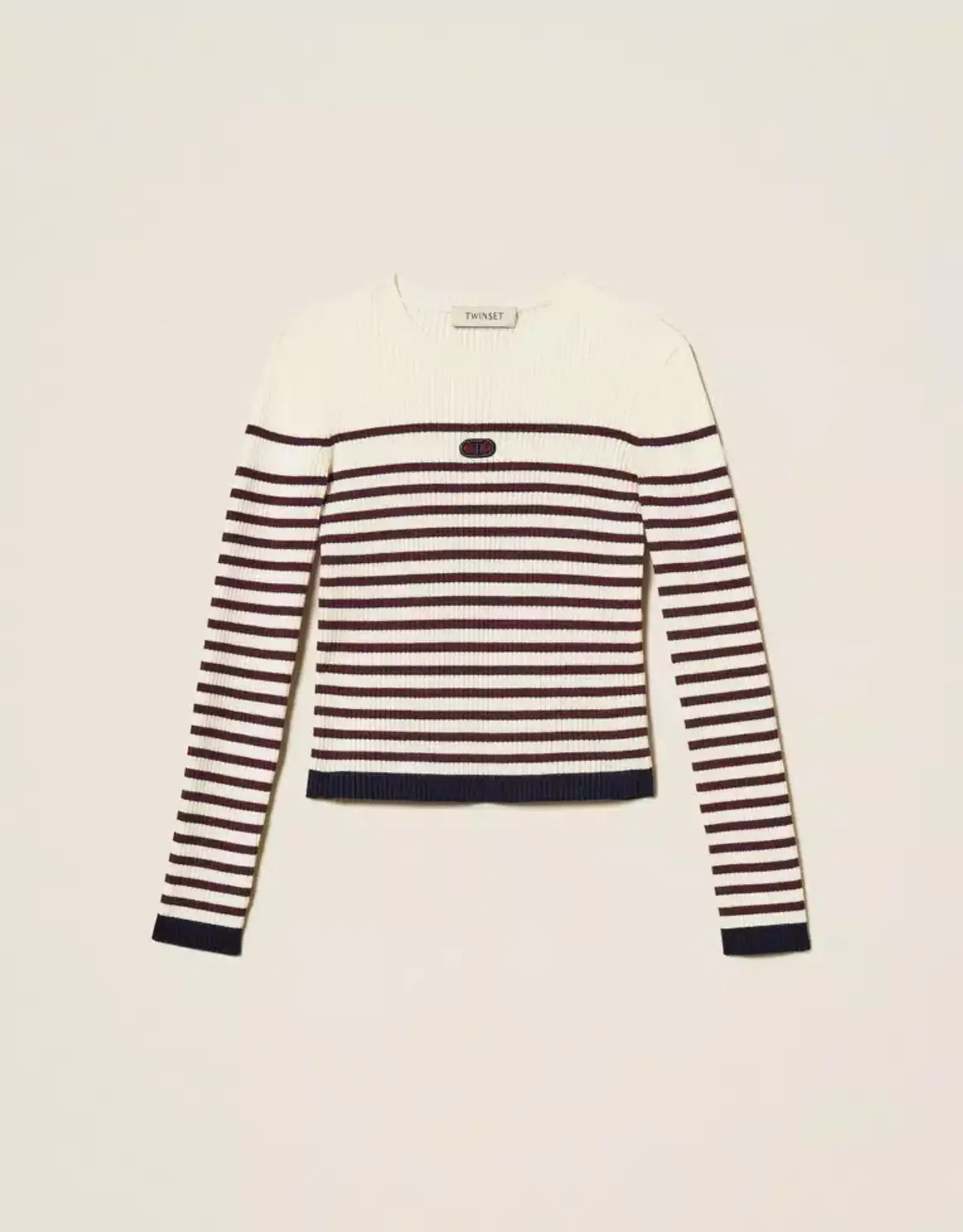 TWIN SET TWIN SET Striped turtleneck jumper