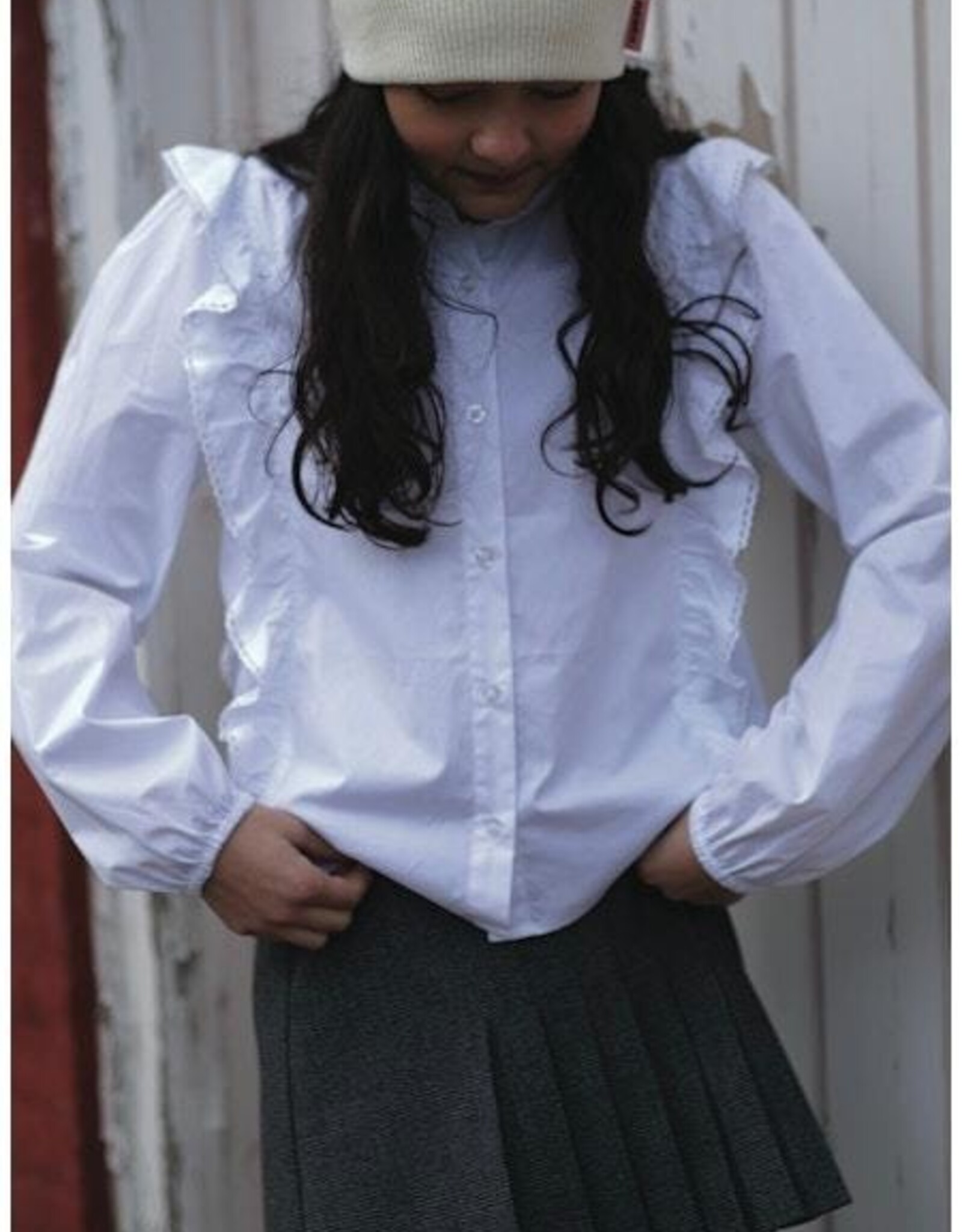 DESIGNERS REMIX DESIGNERS REMIX Claire flare shirt white