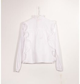 DESIGNERS REMIX DESIGNERS REMIX Claire flare shirt white