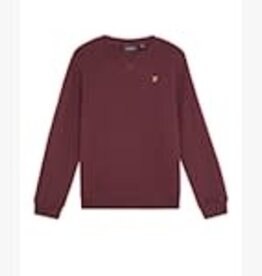 LYLE & SCOTT LYLE & SCOTT Brush back crew neck burgundy