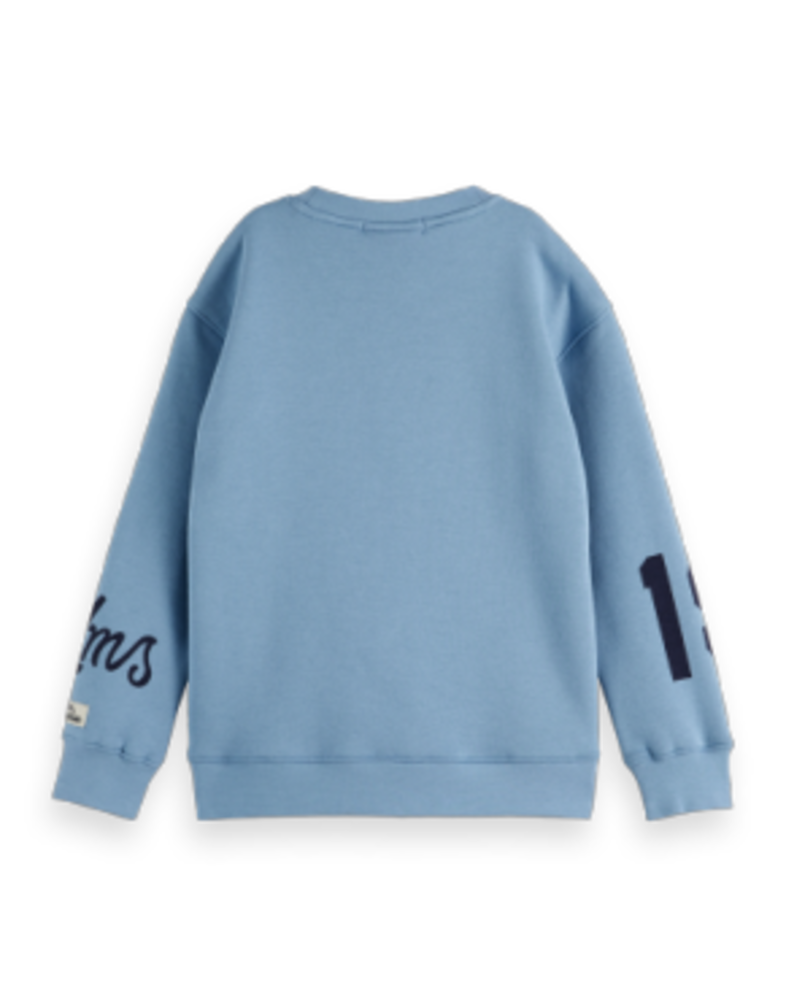 SCOTCH & SODA SCOTCH & SODA Placed artwork sweatshirt faded denim