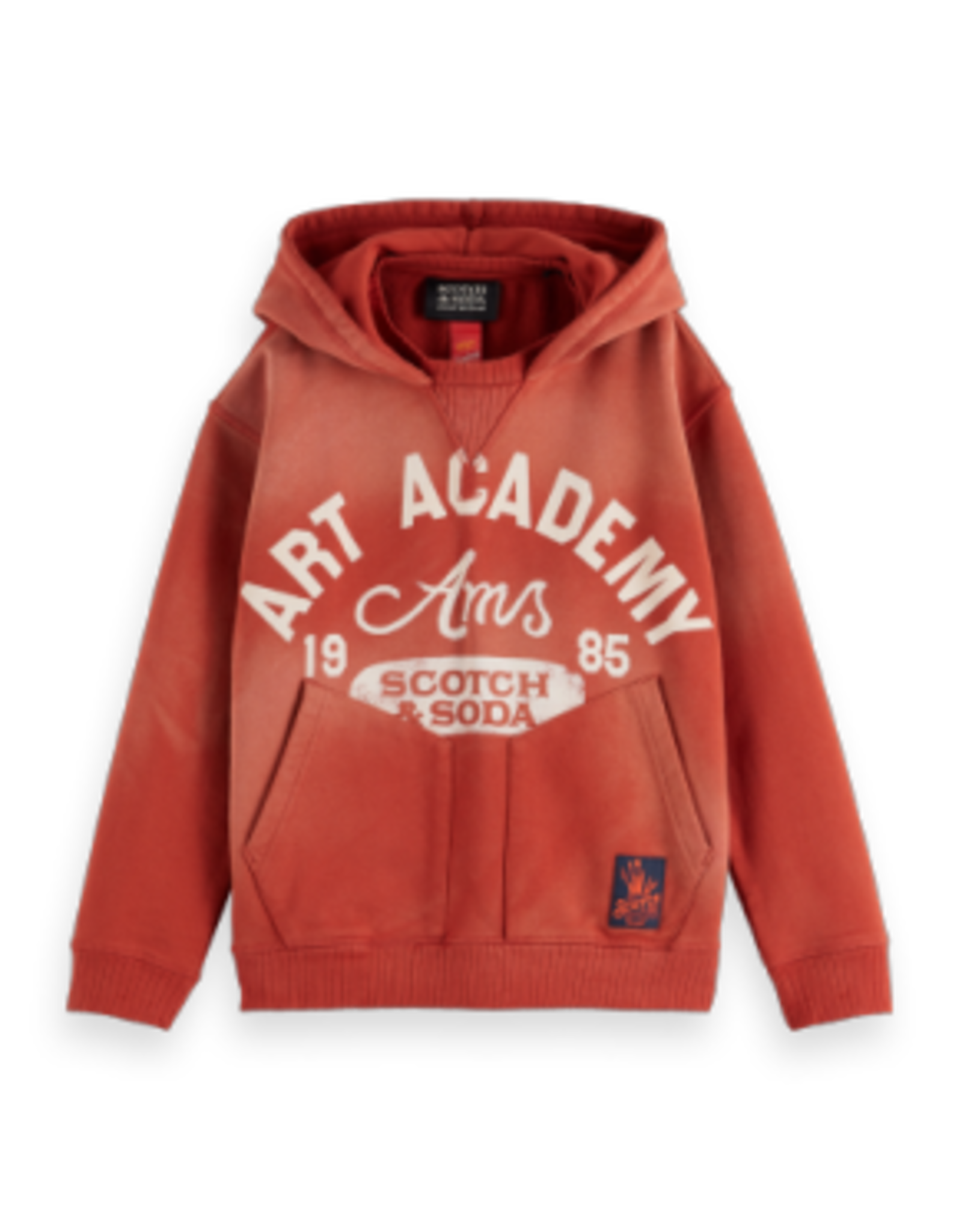 SCOTCH & SODA SCOTCH & SODA snow washed hoodie ketchup