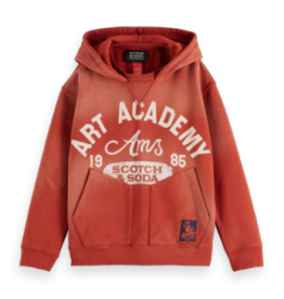 SCOTCH & SODA SCOTCH & SODA snow washed hoodie ketchup