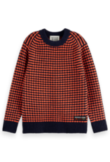 SCOTCH & SODA SCOTCH & SODA Chenille pullover sky/cherry