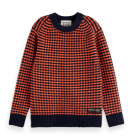 SCOTCH & SODA SCOTCH & SODA Chenille pullover sky/cherry