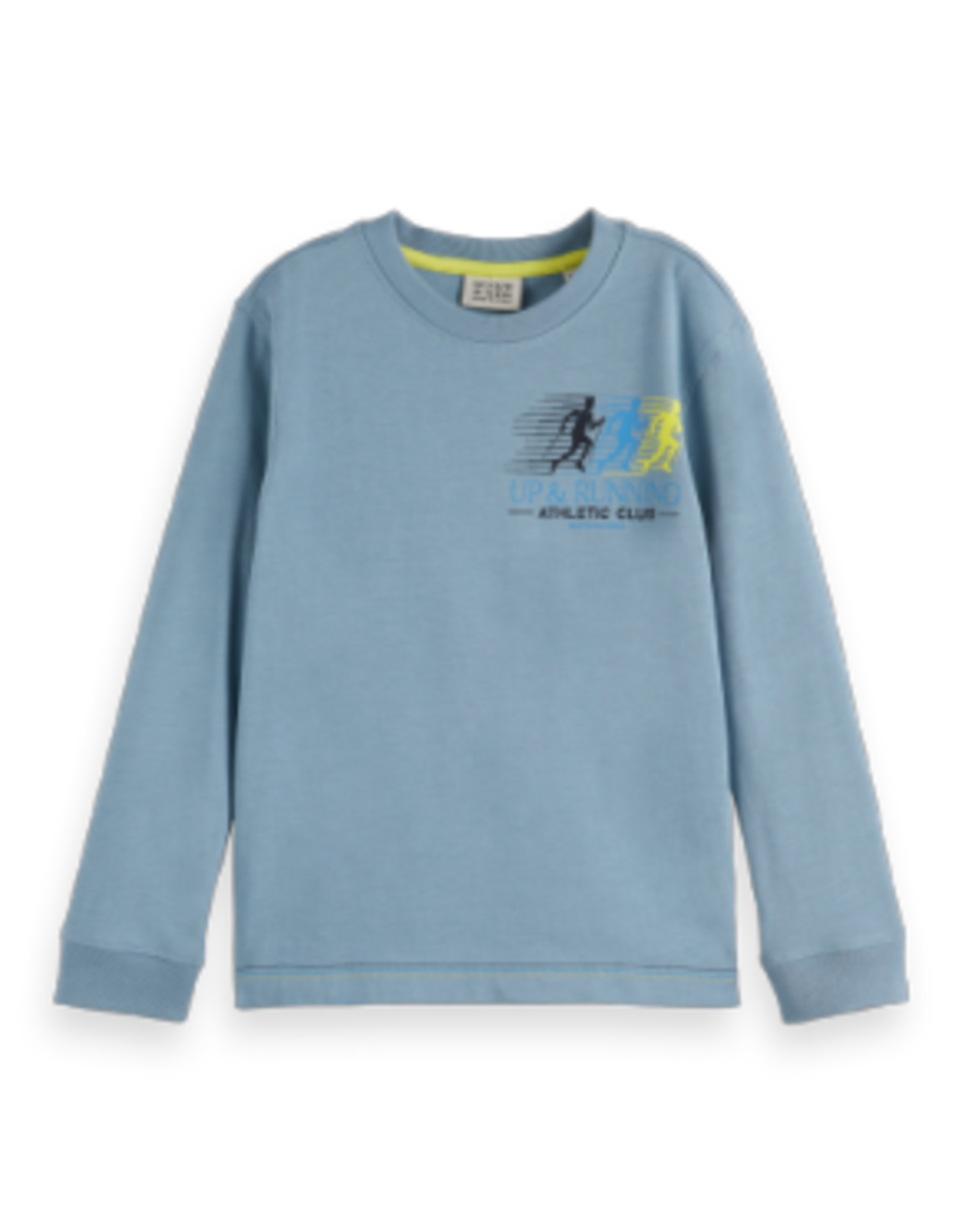 SCOTCH & SODA SCOTCH & SODA Long sleeve t-shirt artwork faded denim
