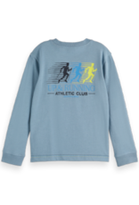 SCOTCH & SODA SCOTCH & SODA Long sleeve t-shirt artwork faded denim