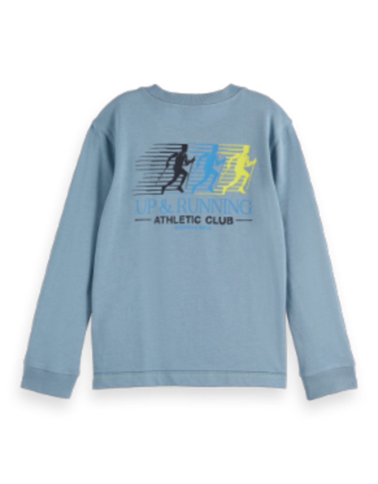 SCOTCH & SODA SCOTCH & SODA Long sleeve t-shirt artwork faded denim