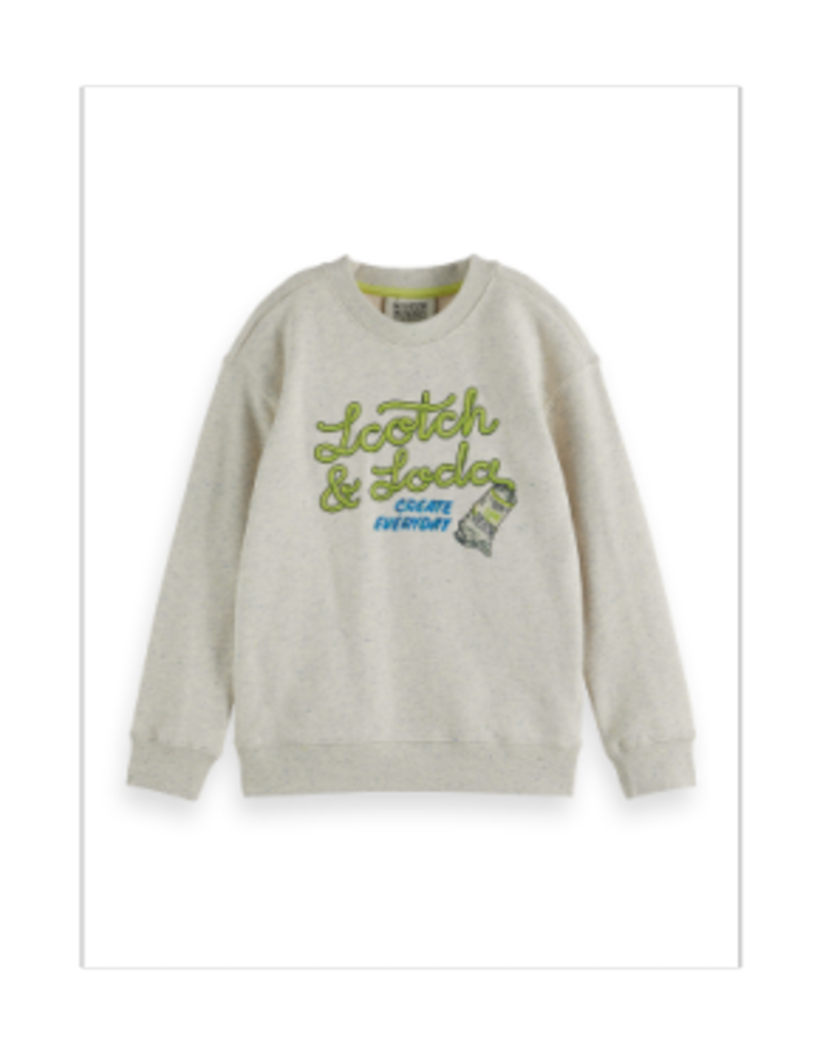 SCOTCH & SODA SCOTCH & SODA artwork sweatshirt ecru melange