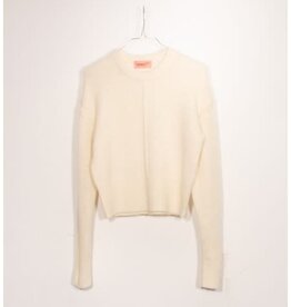 DESIGNERS REMIX DESIGNERS REMIX Verona cropped seam knit cream