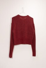 DESIGNERS REMIX DESIGNERS REMIX Verona cropped seam knit burgundy