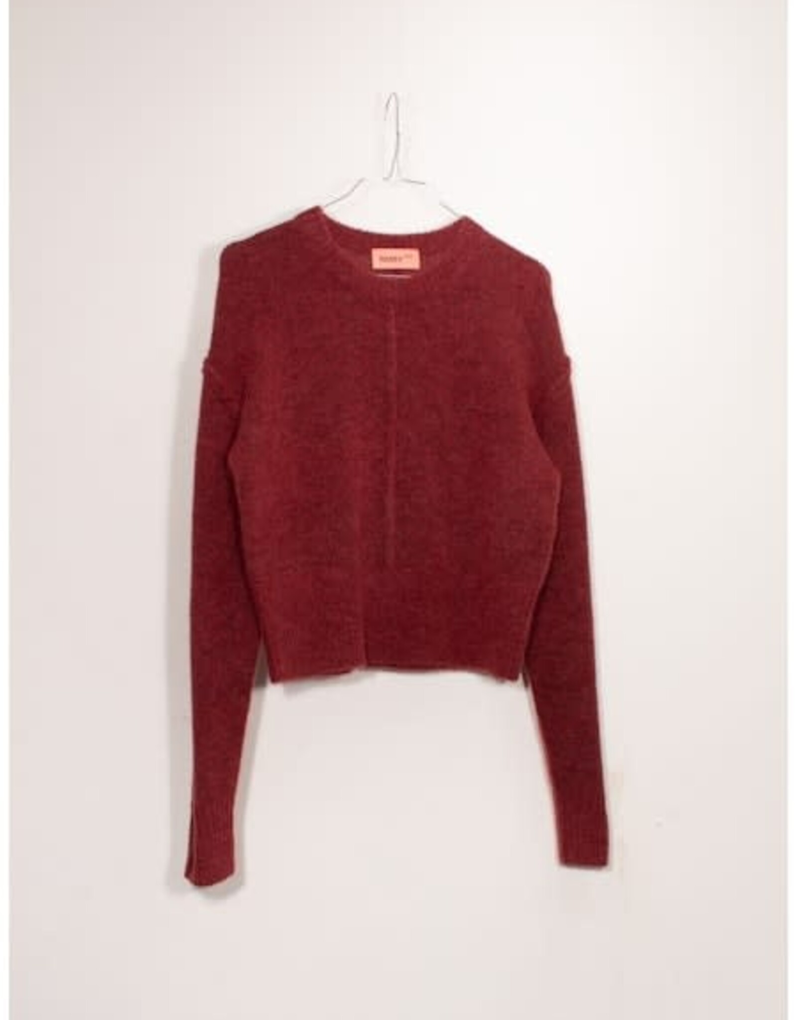 DESIGNERS REMIX DESIGNERS REMIX Verona cropped seam knit burgundy