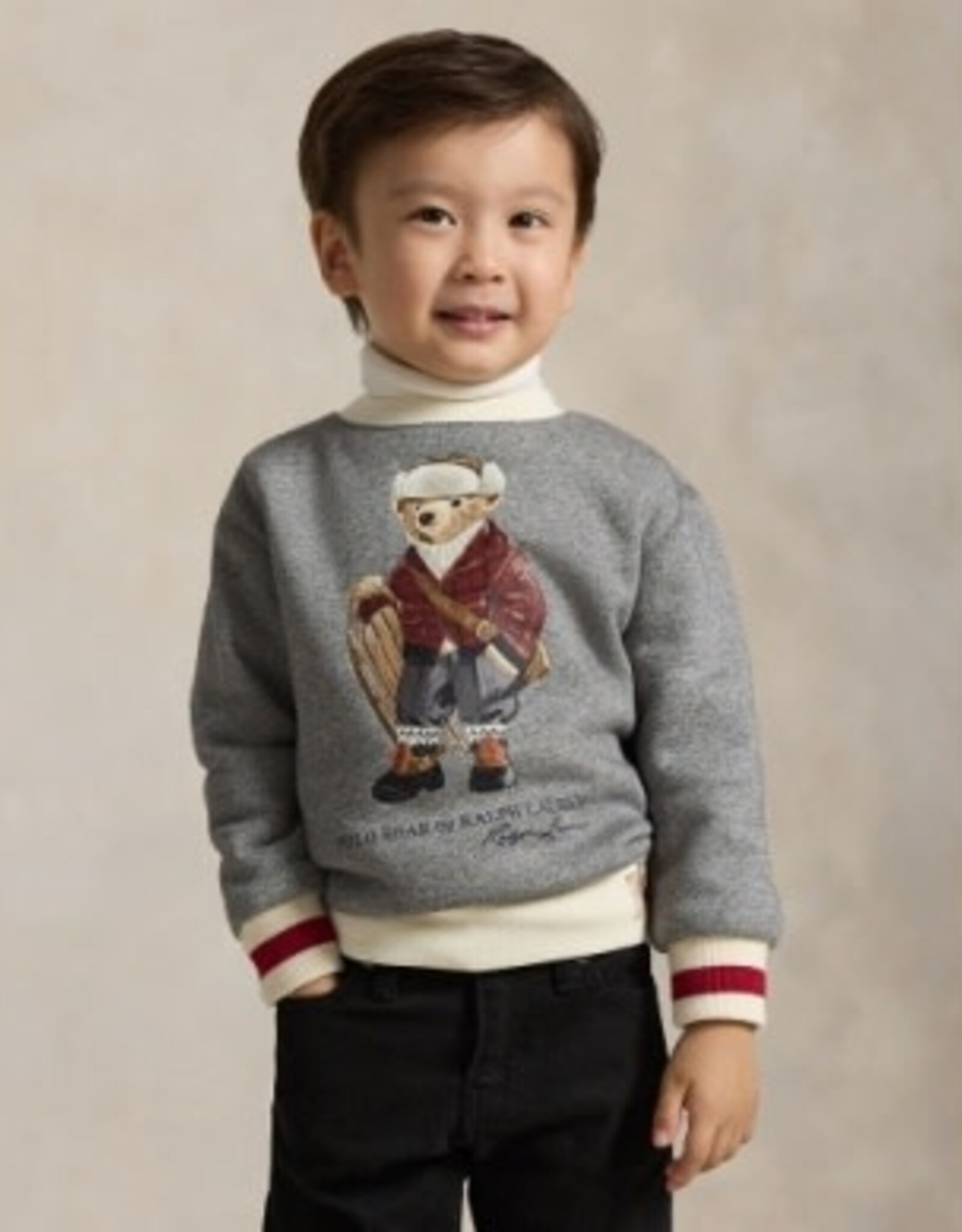 RALPH LAUREN RALPH LAUREN Sweater grijs vintage beer